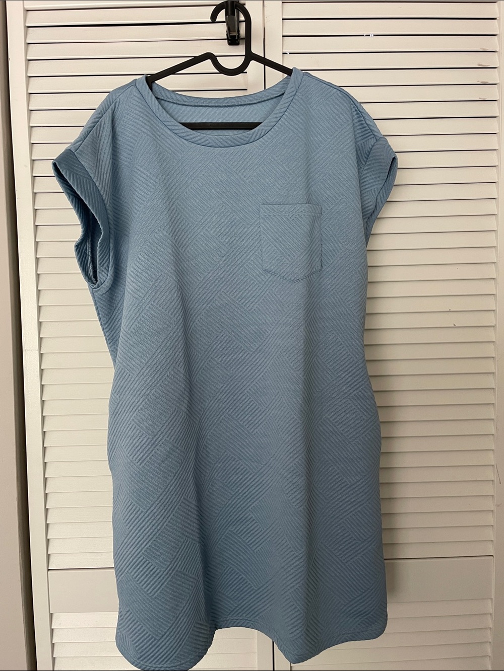 Women's Cap Sleeve Crewneck Mini Dress